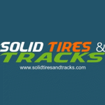 12.5x80-18 Backhoe Solid Rubber Tire for 4 Wheel Drive
