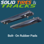 14" 350 mm Bolt-On Rubber Pad 135mm Pitch
