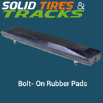 28" 700 mm Bolt-On Rubber Pad 171mm Pitch - Heavy Duty