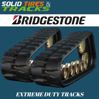 400x86x52 Bridgestone CTL Rubber Tracks- Block Pattern