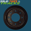 14" Solid Front & Rear Idler Rubber Wheel 